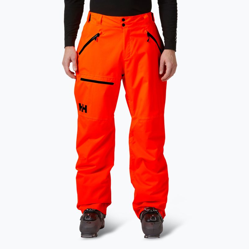 Men's Helly Hansen Sogn Cargo ski trousers neon orange