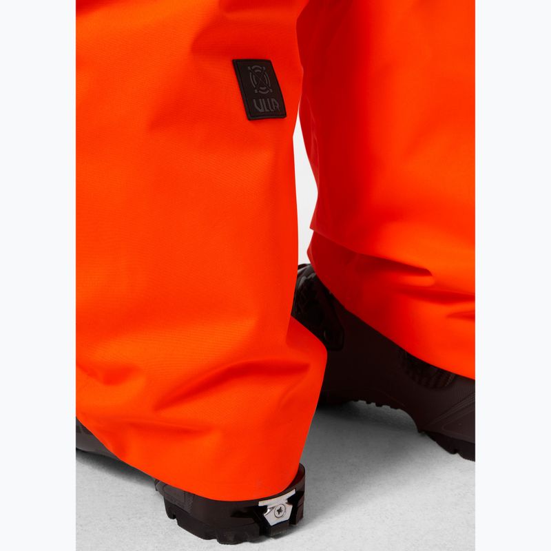 Men's Helly Hansen Sogn Cargo ski trousers neon orange 4