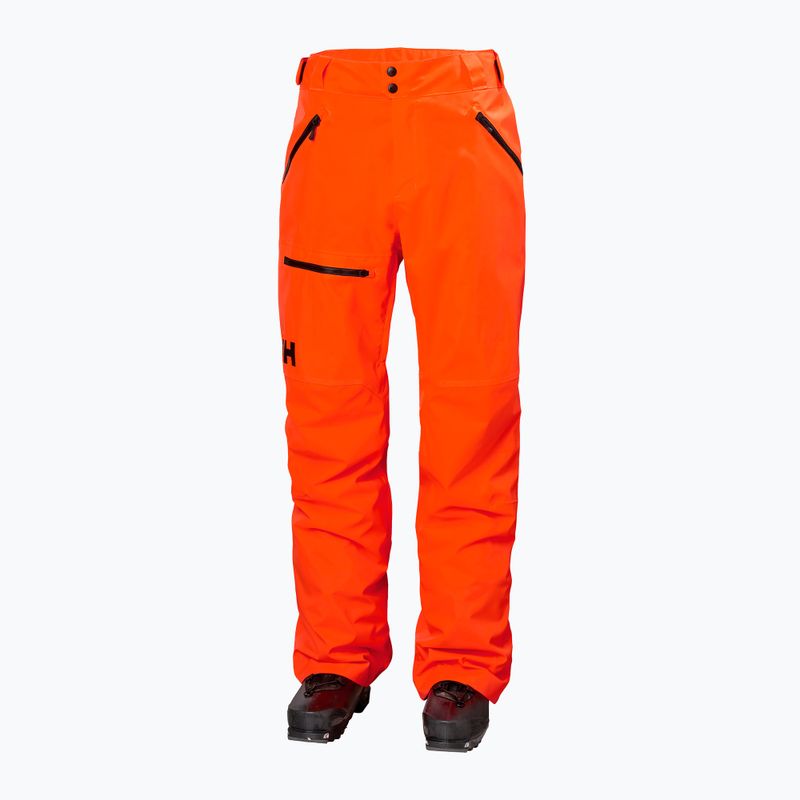 Men's Helly Hansen Sogn Cargo ski trousers neon orange 5