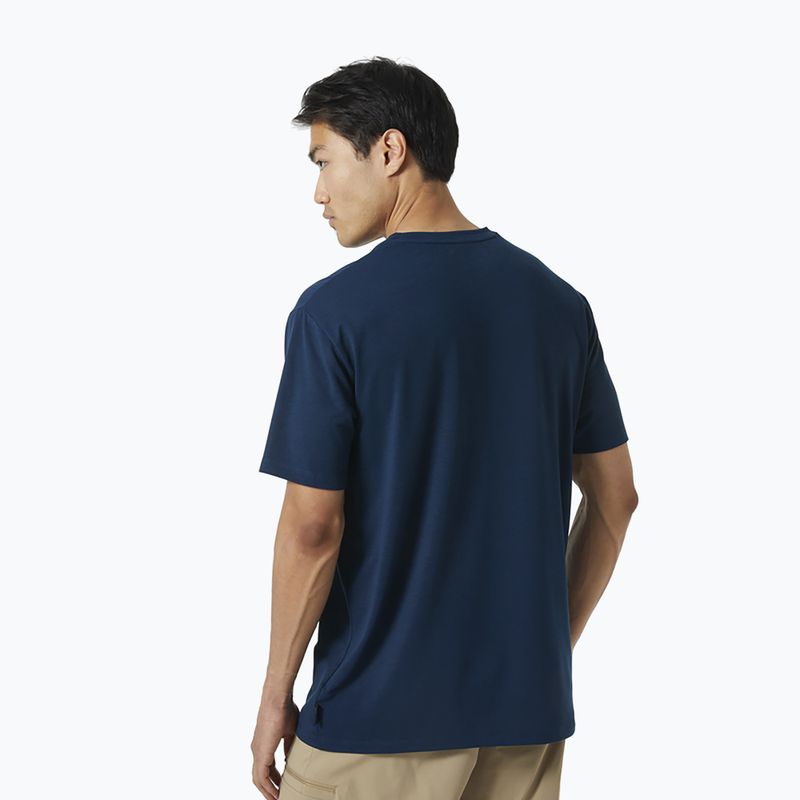 Helly Hansen Skog Recycled Graphic men's trekking shirt navy blue 63083_584 2