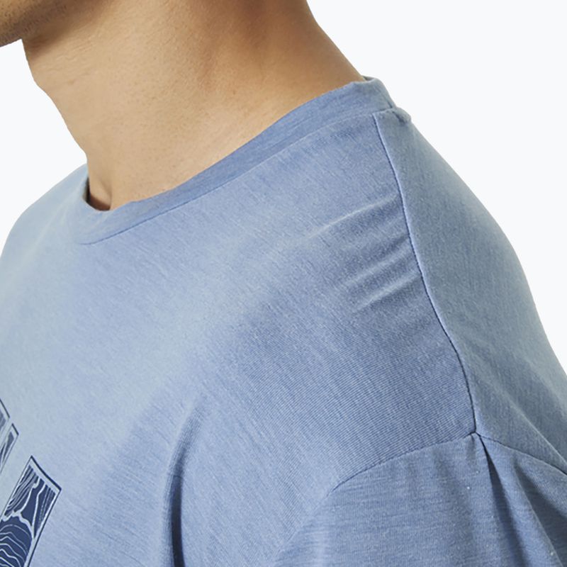 Helly Hansen Skog Recycled Graphic men's trekking t-shirt blue 63082_636 4