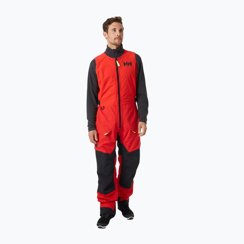 Men's sailing trousers Helly Hansen Aegir Race Salopette 2.0 alert red