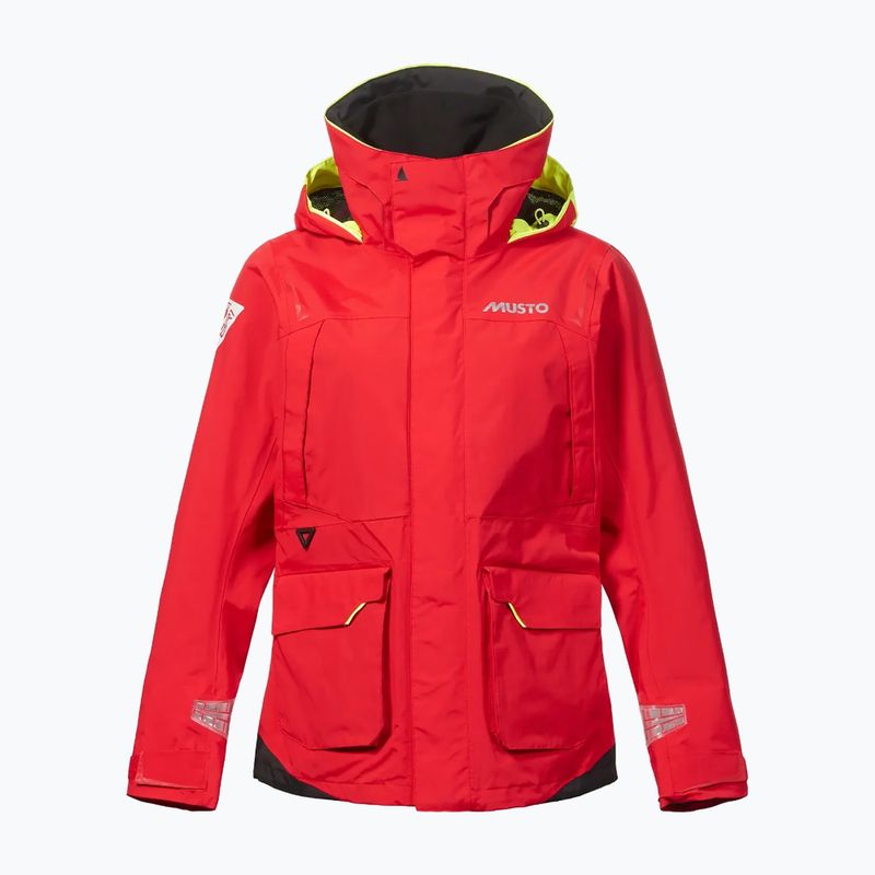 Musto BR1 Channel true red women's sailing jacket 7