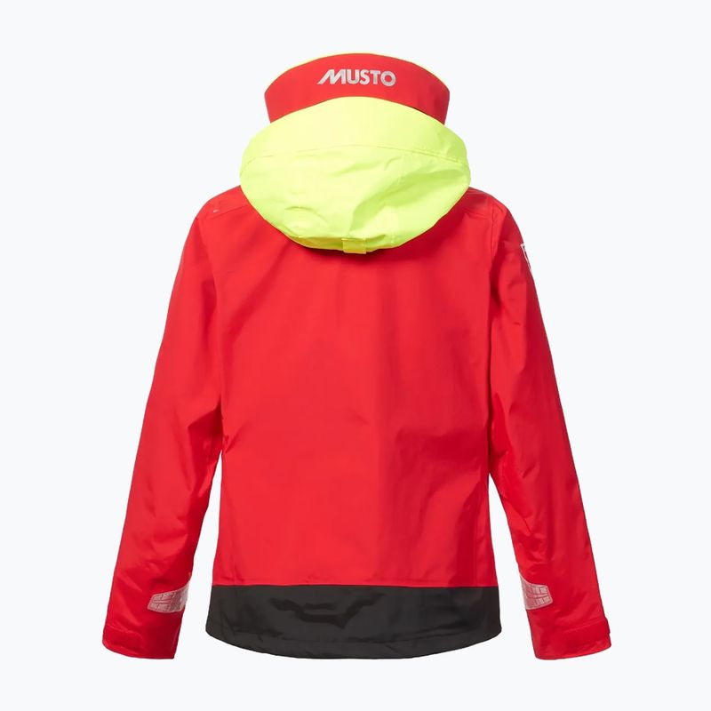 Musto BR1 Channel true red women's sailing jacket 8