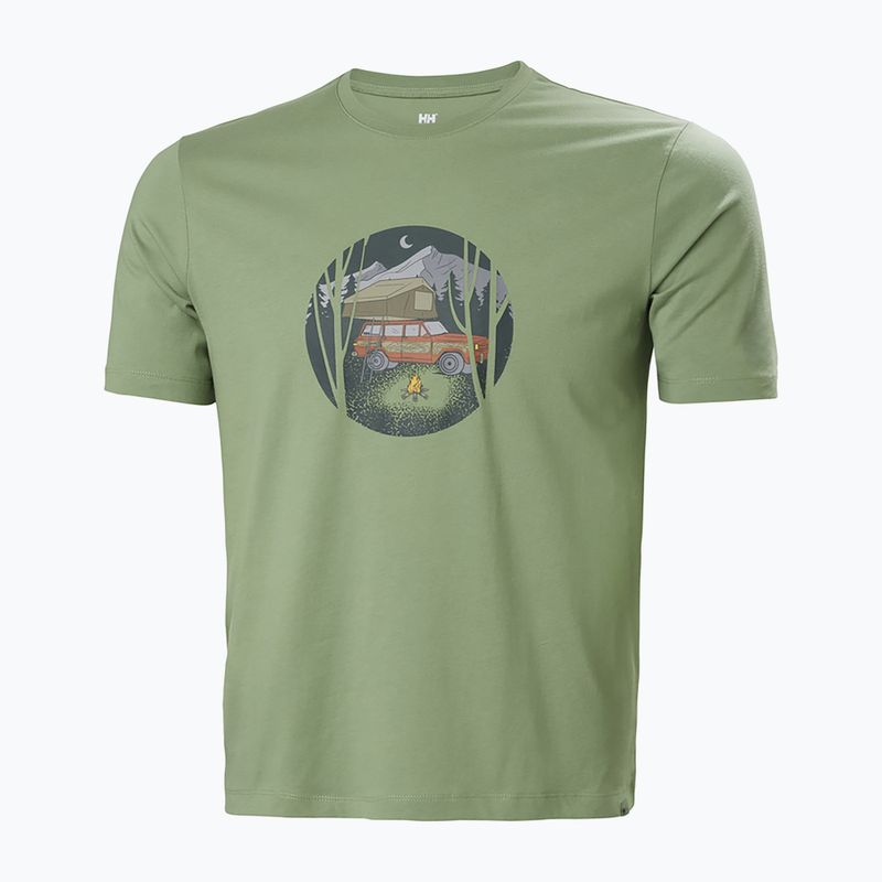 Helly Hansen men's trekking shirt F2F Organic Cotton 2.0 green 63340_406