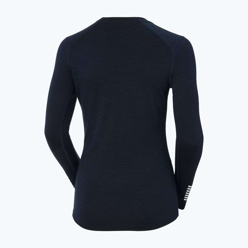 Women's thermal sweatshirt Helly Hansen Lifa Merino Midweight Gra Crew navy star pixel 10