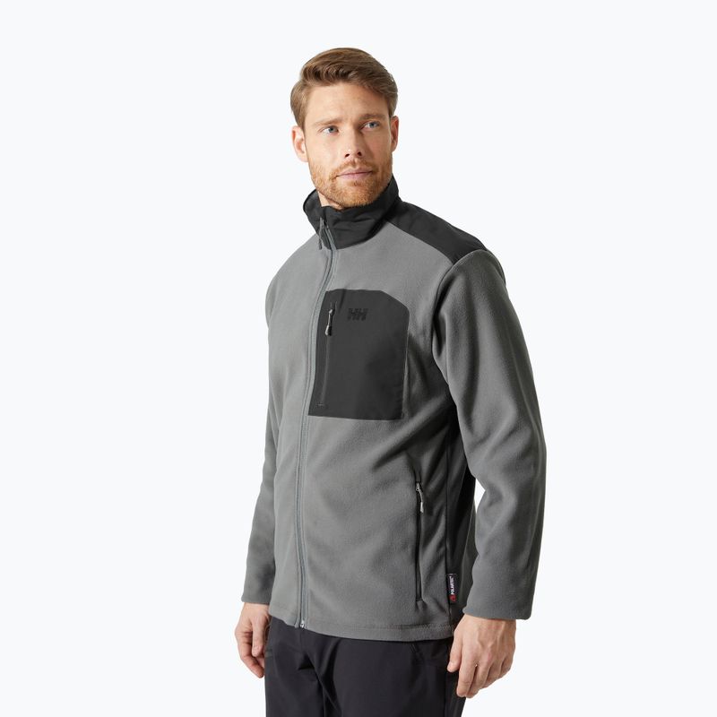 Men's Helly Hansen Daybreaker Block concrete trekking sweatshirt