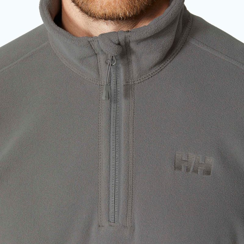 Men's Helly Hansen Daybreaker 1/2 Zip concrete trekking sweatshirt 3