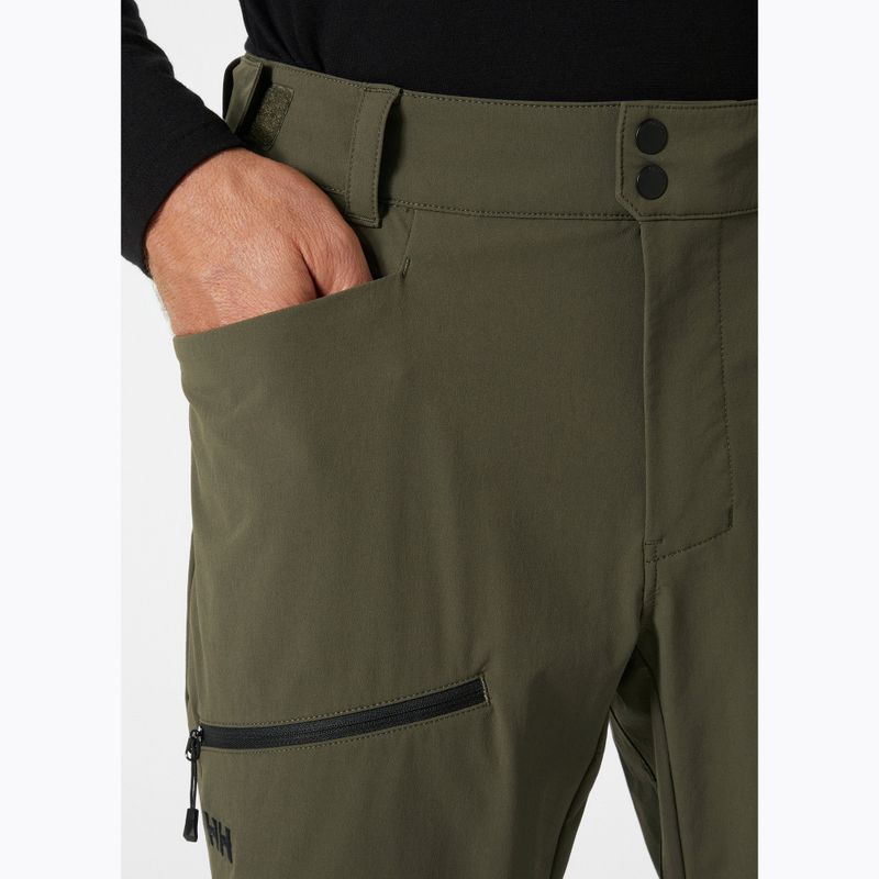 Helly Hansen men's softshell trousers Brono Softshell utility green 4