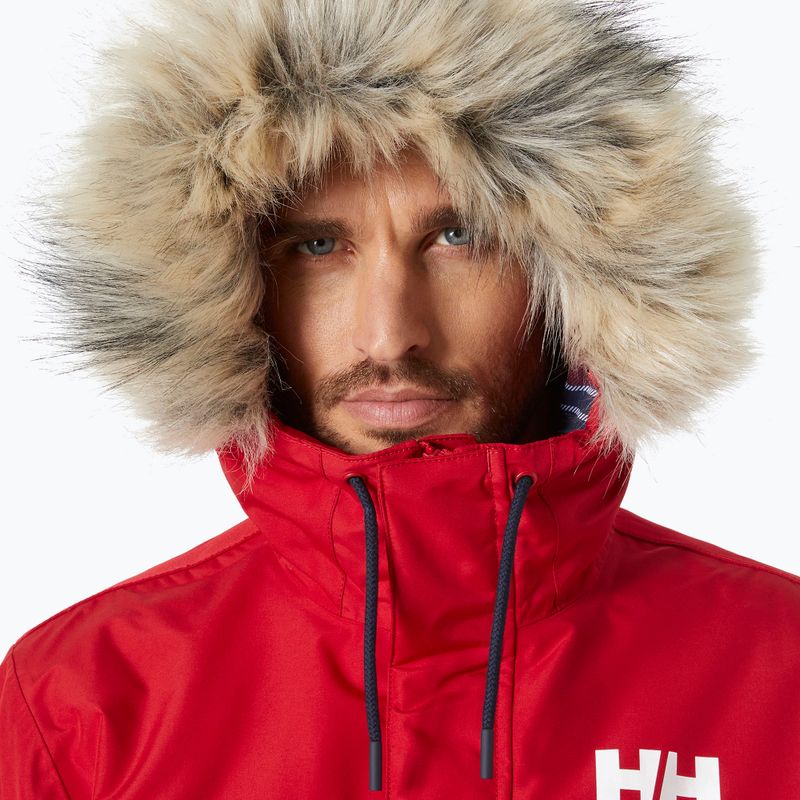 Helly Hansen men's down jacket Coastal 3.0 Parka red 3