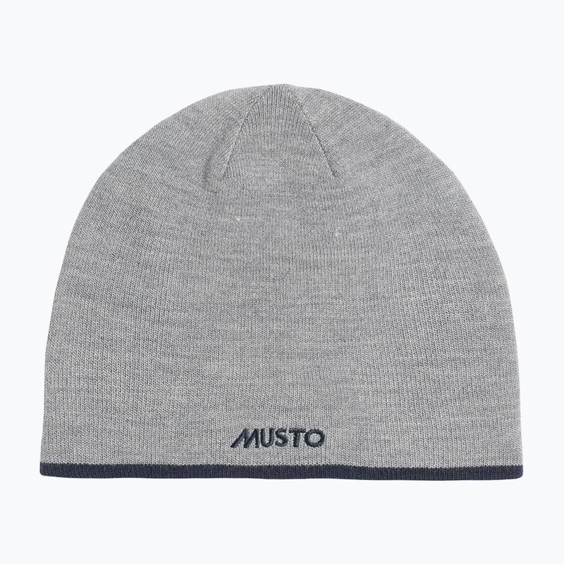 Musto Reversible Beanie grey melange/ navy