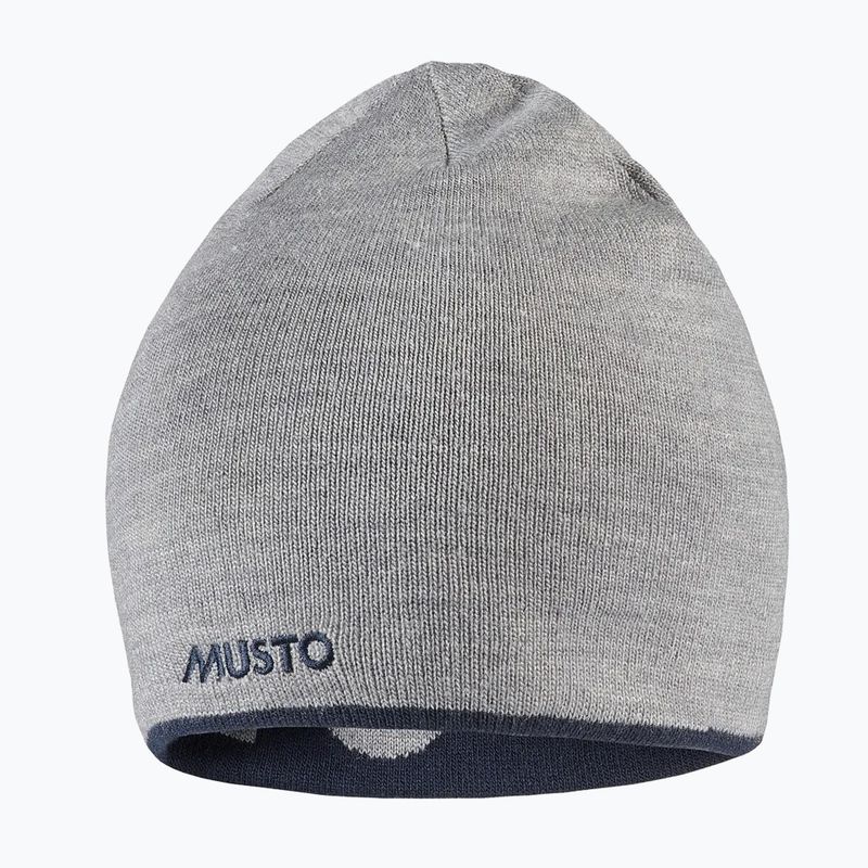 Musto Reversible Beanie grey melange/ navy 3