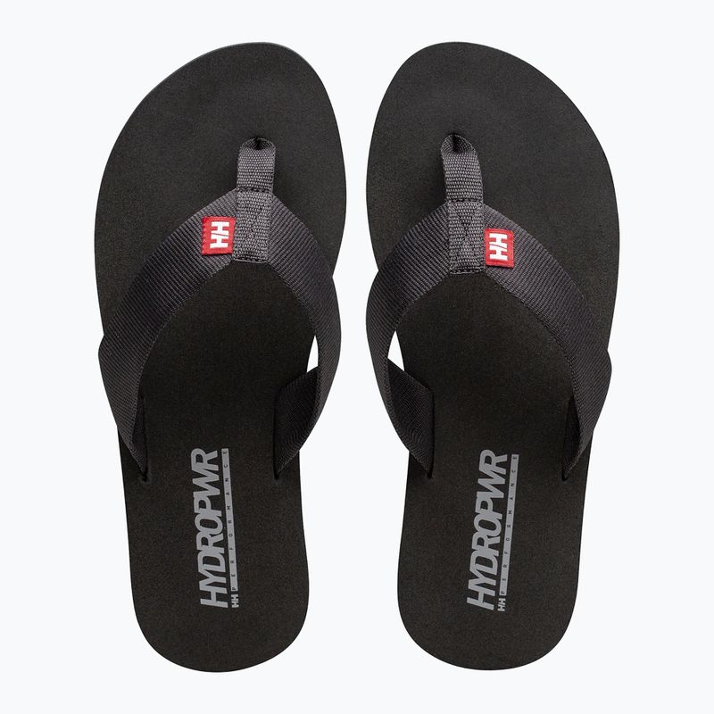 Men's Helly Hansen Seasand HP 2 flip flops black/ebony/light grey 13