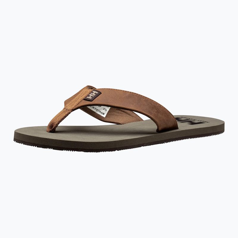Men's Helly Hansen Seasand 2 Leather Sandals honey wheat flip flops 8