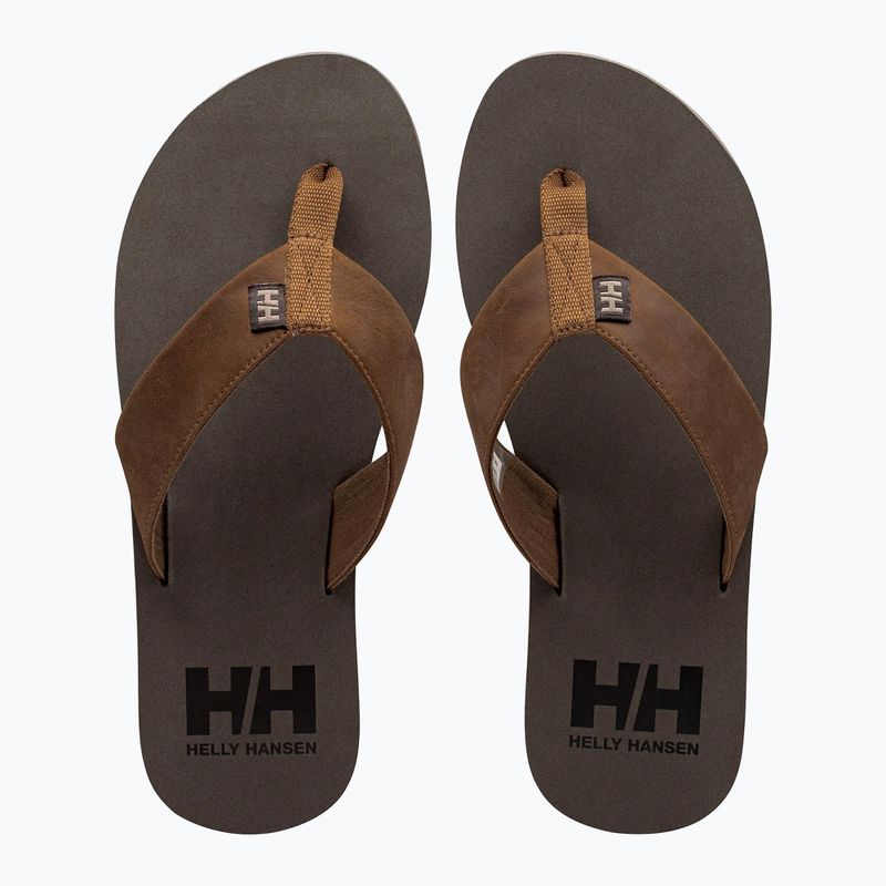 Men's Helly Hansen Seasand 2 Leather Sandals honey wheat flip flops 13