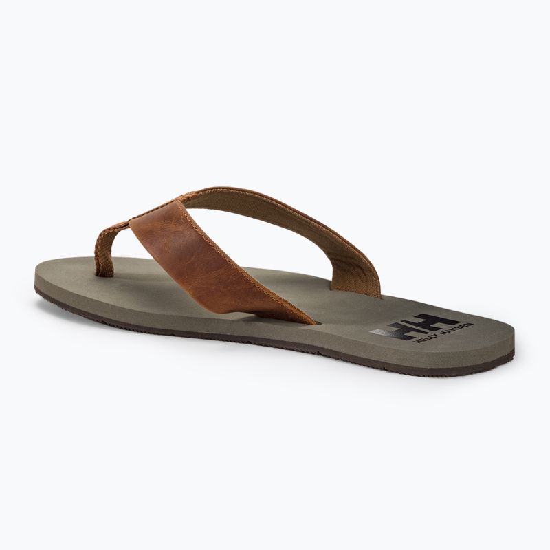 Men's Helly Hansen Seasand 2 Leather Sandals honey wheat flip flops 3