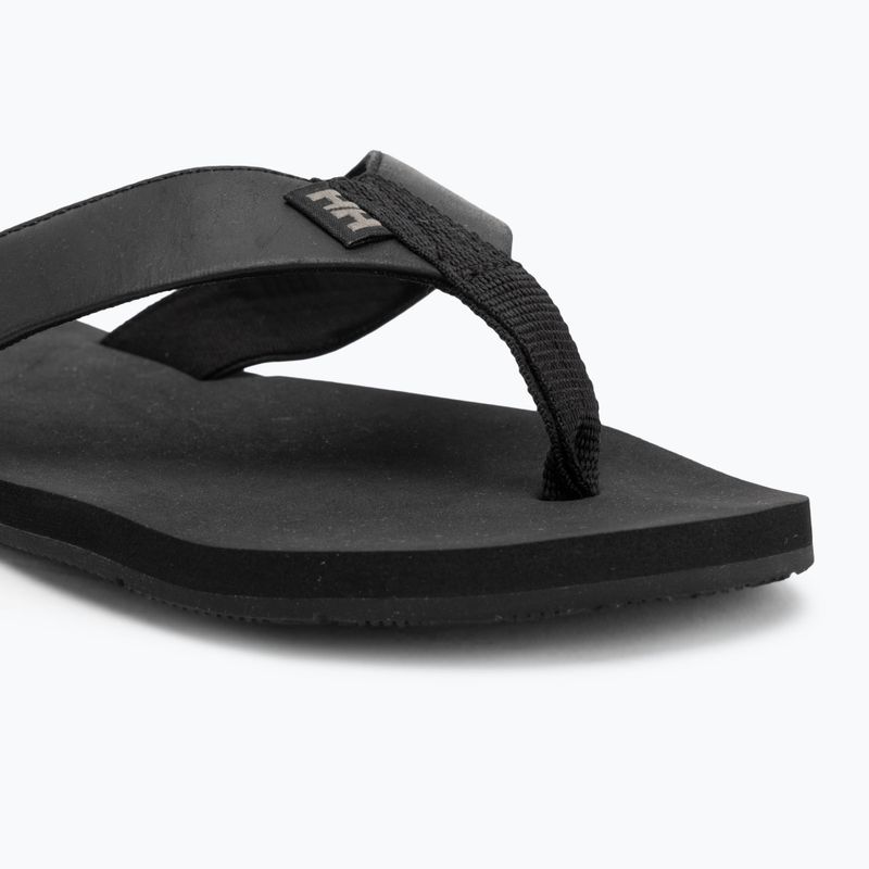 Men's Helly Hansen Seasand 2 Leather Sandals black / fallen rock flip flops 7