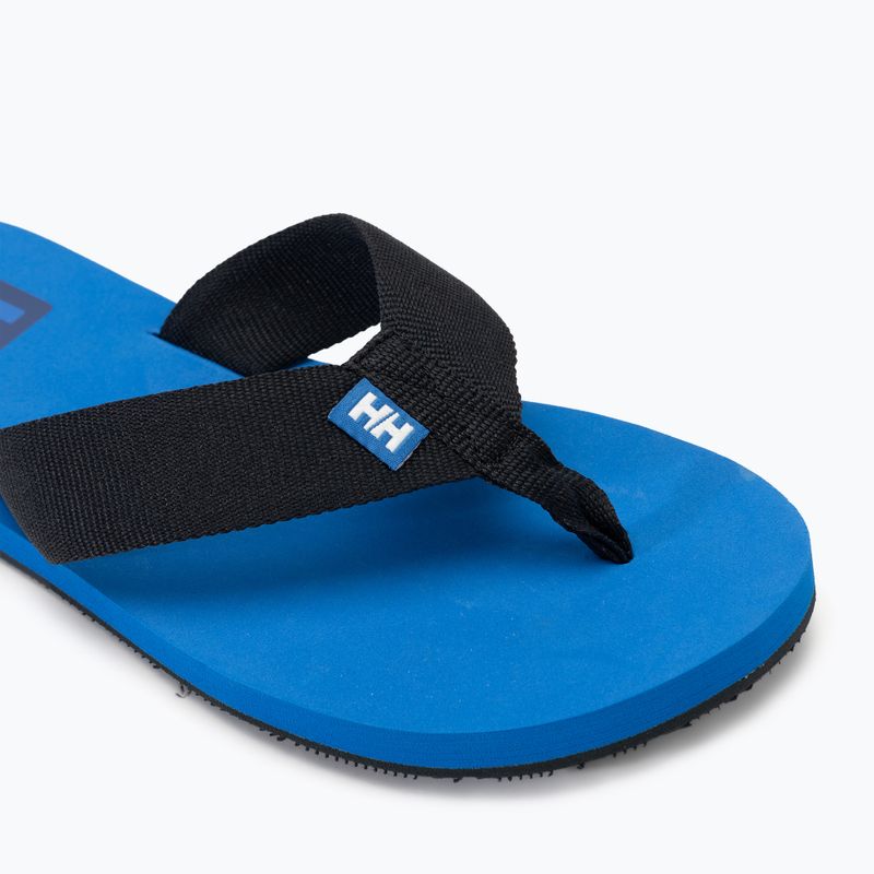 Men's Helly Hansen Logo Sandals 2 ebony/cobalt flip flops 7