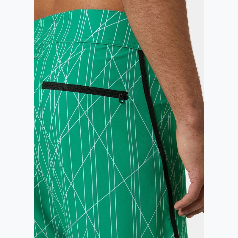 Men's Helly Hansen HP Curve Board 7" swim shorts bright green 4