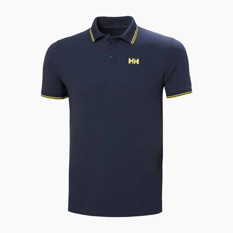 Men's Helly Hansen Kos Polo Shirt navy/gold rush 5