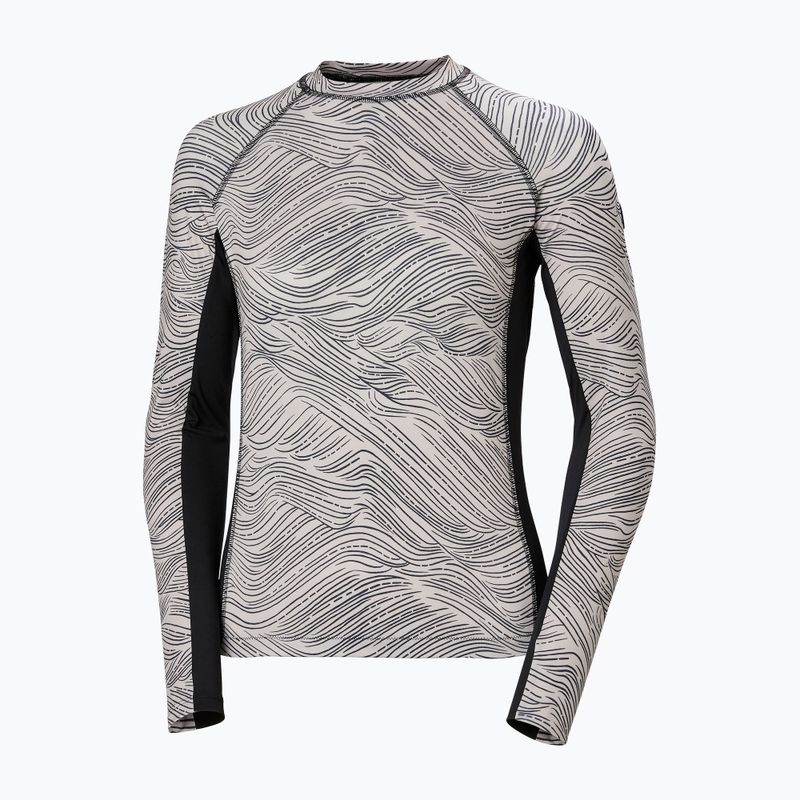 Women's swimming longsleeve Helly Hansen Waterwear Rashguard pink cloud wave 6