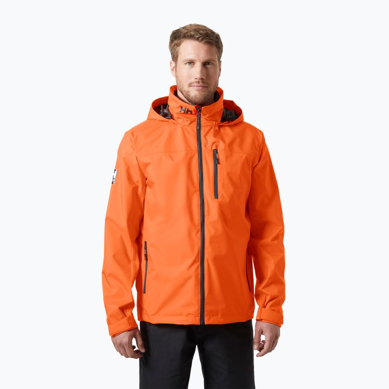 Men's sailing jacket Helly Hansen Crew Hooded 2.0 flame