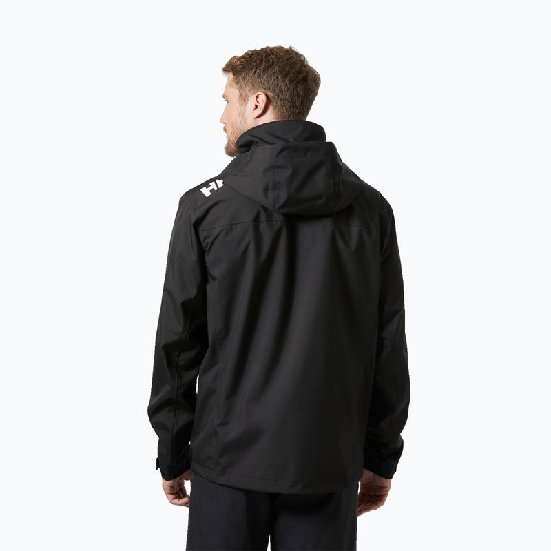 Men's sailing jacket Helly Hansen Crew Hooded 2.0 black 2