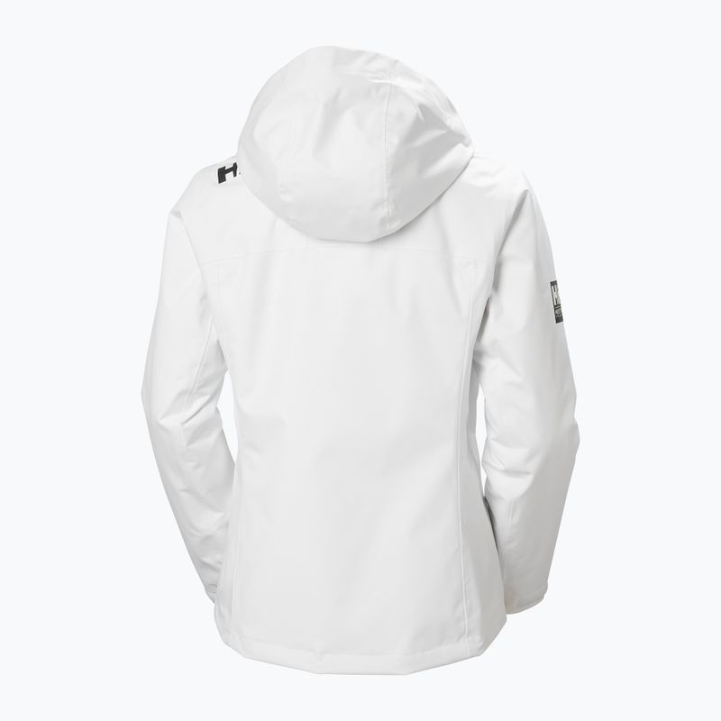 Women's sailing jacket Helly Hansen Crew Hooded Midlayer 2.0 white 8