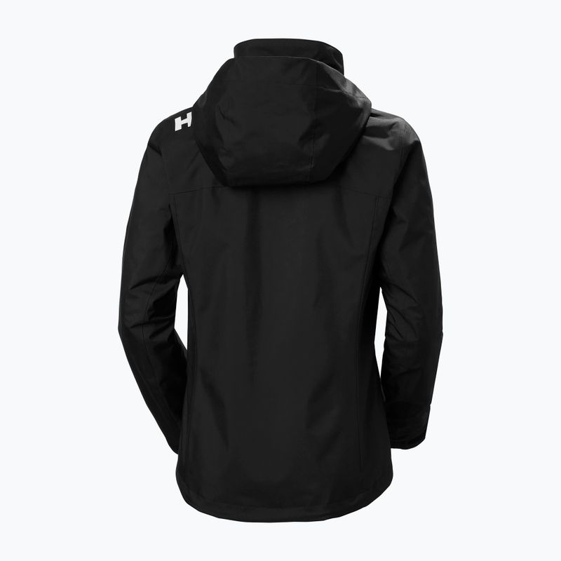 Women's sailing jacket Helly Hansen Crew Hooded Midlayer 2.0 black 2