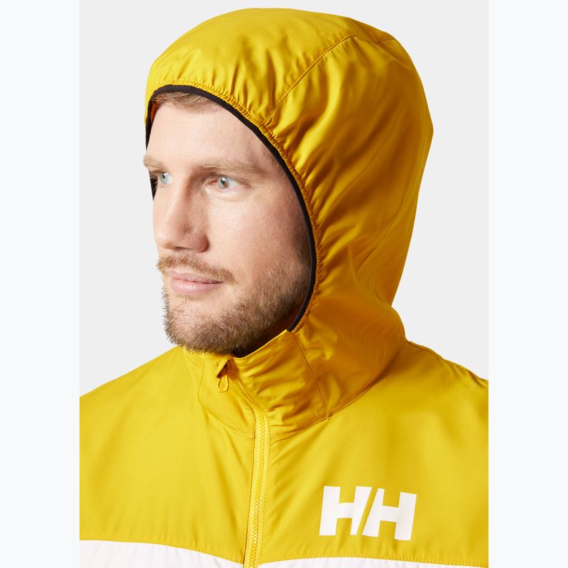 Men's Helly Hansen Salt Striped Windbreaker sailing jacket gold rush 3