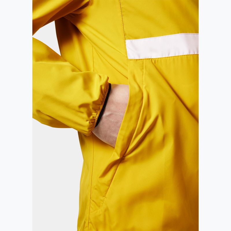 Men's Helly Hansen Salt Striped Windbreaker sailing jacket gold rush 4