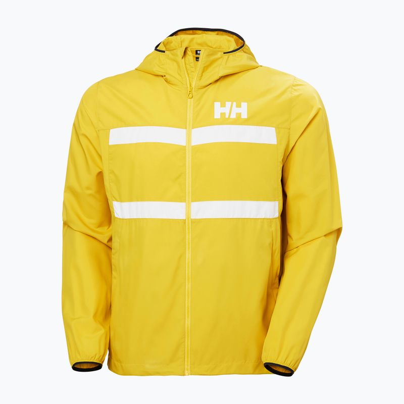 Men's Helly Hansen Salt Striped Windbreaker sailing jacket gold rush 5