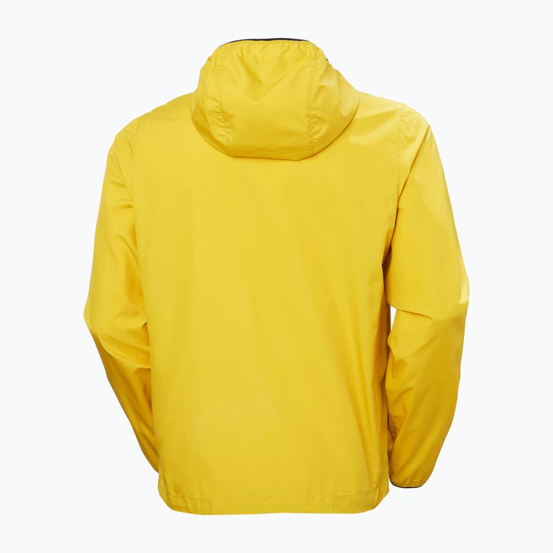 Men's Helly Hansen Salt Striped Windbreaker sailing jacket gold rush 6