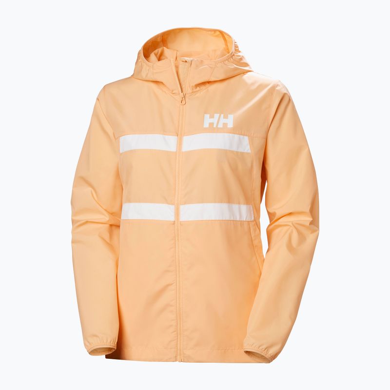 Helly Hansen women's sailing jacket Salt Stripe Windbreaker miami peach 5