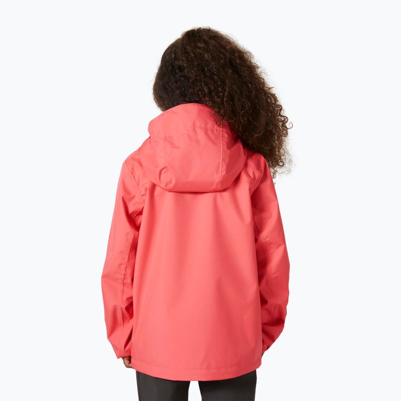 Children's sailing jacket Helly Hansen Crew Hooded JR sunset pink 2