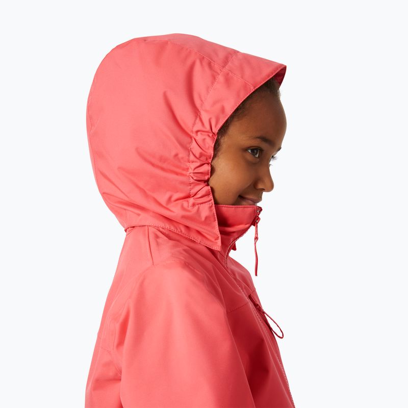 Children's sailing jacket Helly Hansen Crew Hooded JR sunset pink 3