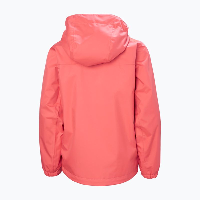 Children's sailing jacket Helly Hansen Crew Hooded JR sunset pink 7