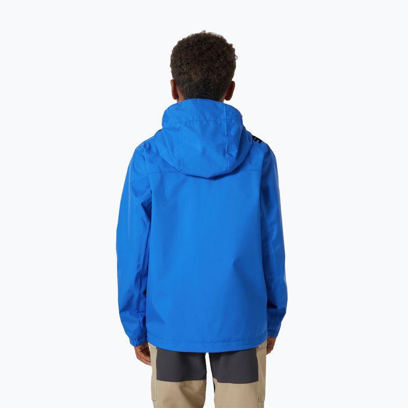 Children's sailing jacket Helly Hansen Crew Hooded JR cobalt 2.0 2