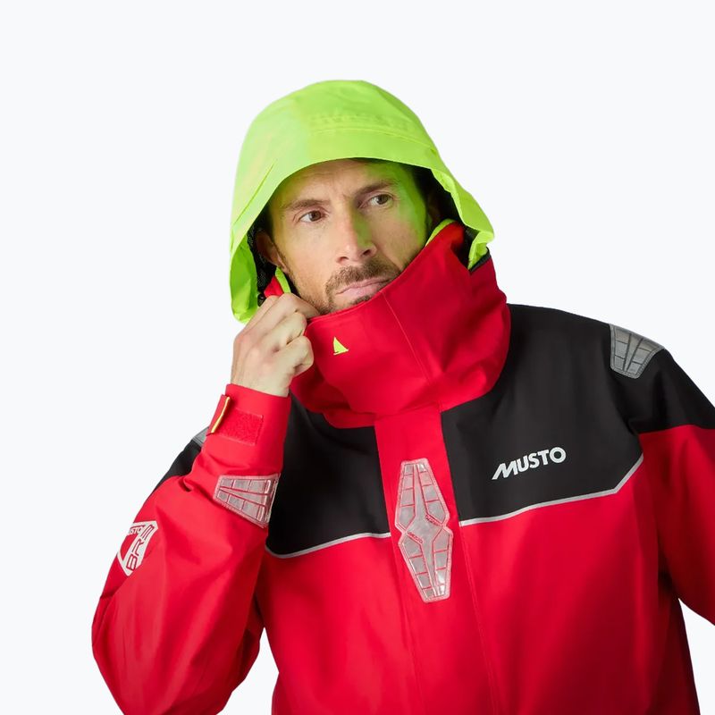 Men's Musto BR3 Pertex Offshore true red sailing jacket 8