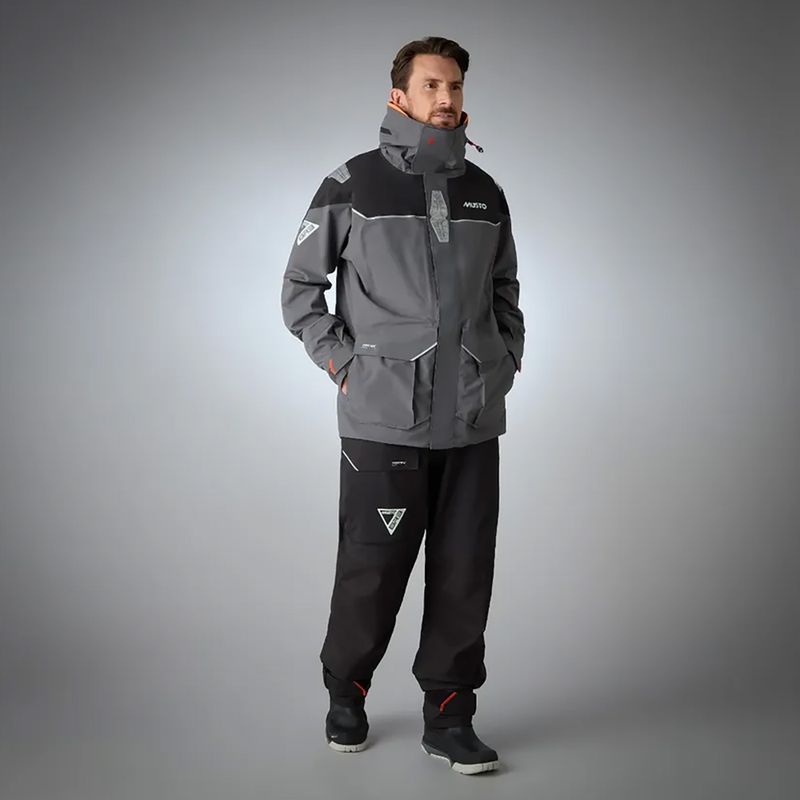 Men's Musto BR3 Pertex Offshore sailing jacket charcoal 4