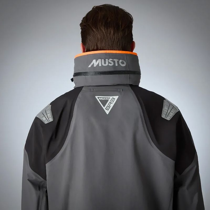 Men's Musto BR3 Pertex Offshore sailing jacket charcoal 7