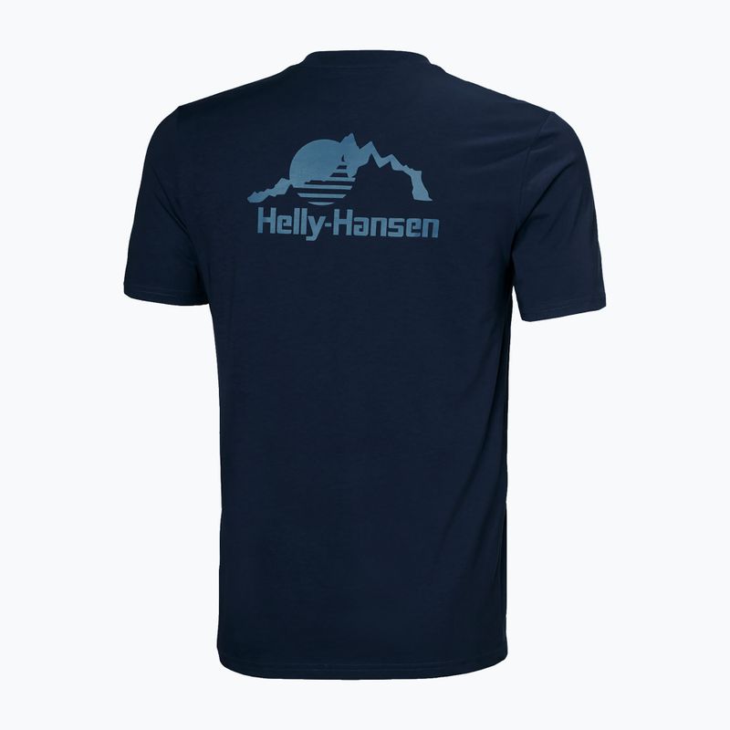 Men's Helly Hansen Nord Graphic T-shirt navy 2