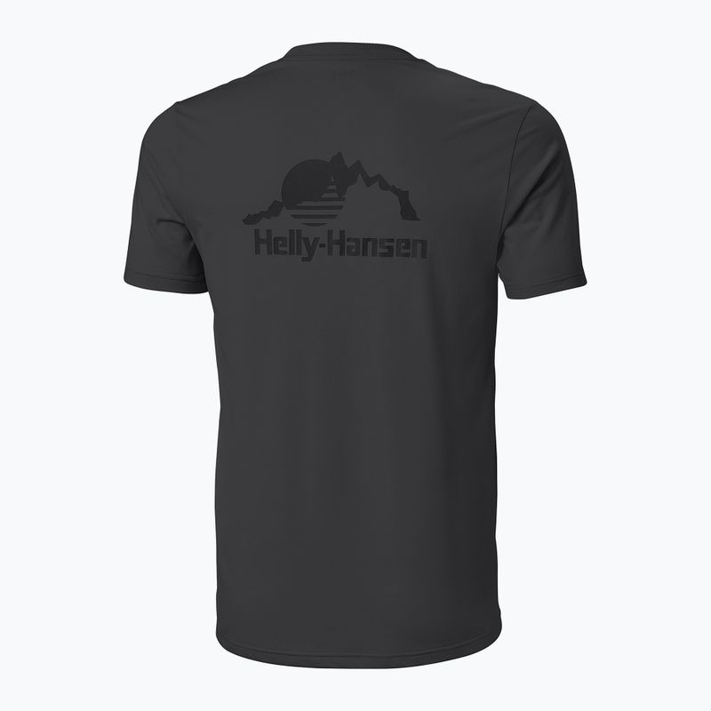 Men's Helly Hansen Nord Graphic ebony T-shirt 2