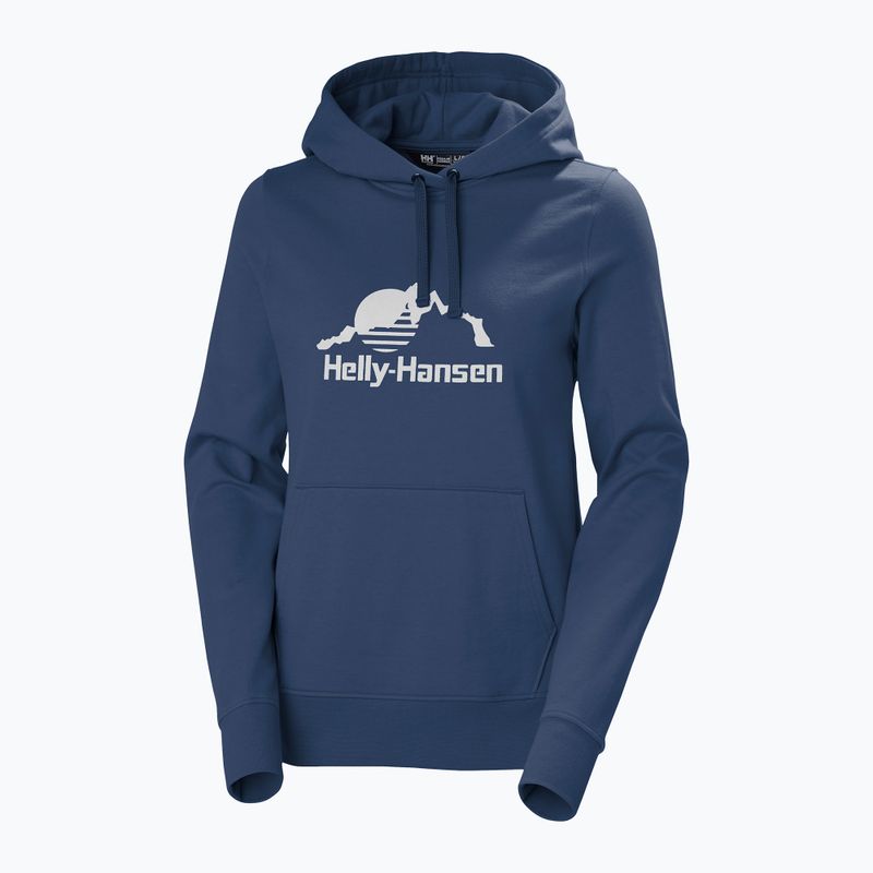 Women's Helly Hansen Nord Graphic Pullover Hoodie ocean 5