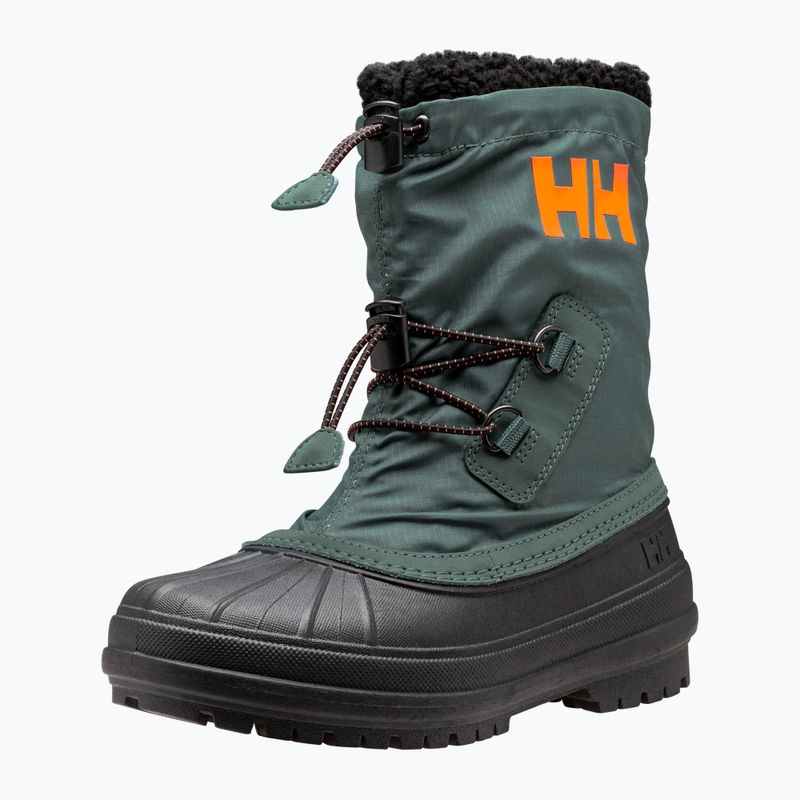 Helly Hansen JK Varanger Insulated dark creek/ neon orange children's snow boots 8