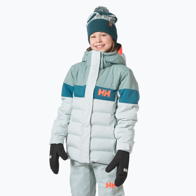 Helly Hansen children's ski jacket Diamond green mist