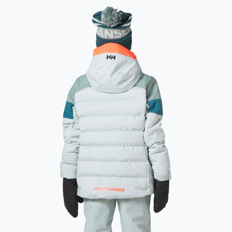 Helly Hansen children's ski jacket Diamond green mist 2