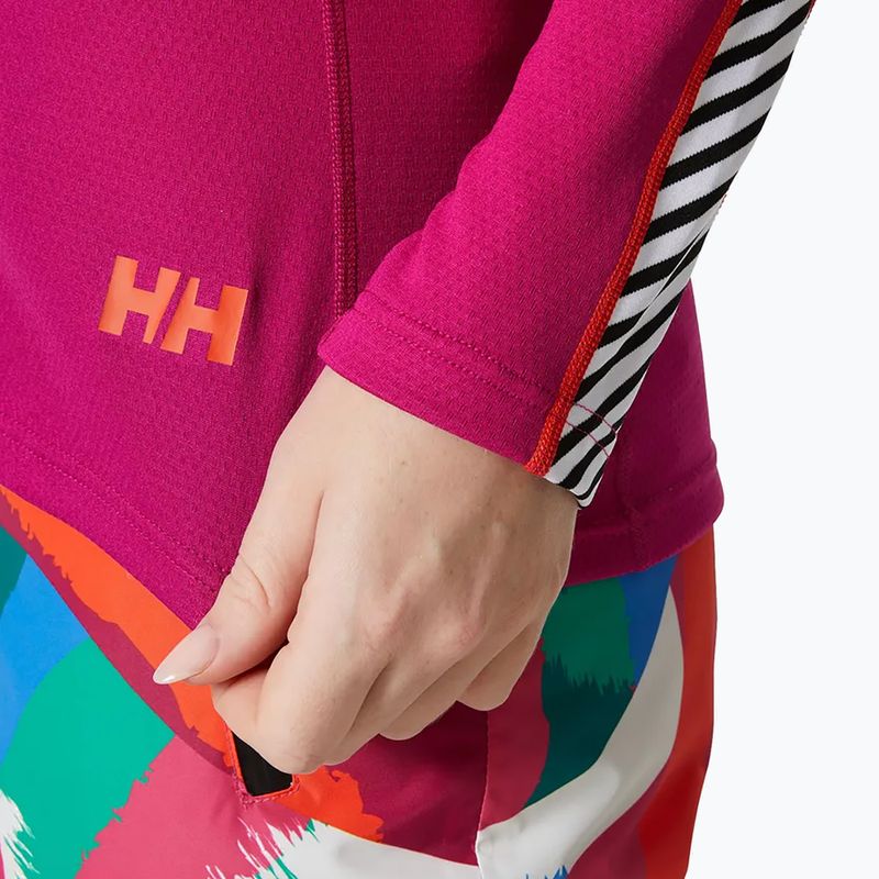 Women's thermal base layer Helly Hansen Lifa Active Stripe Crew magenta 2.0 3
