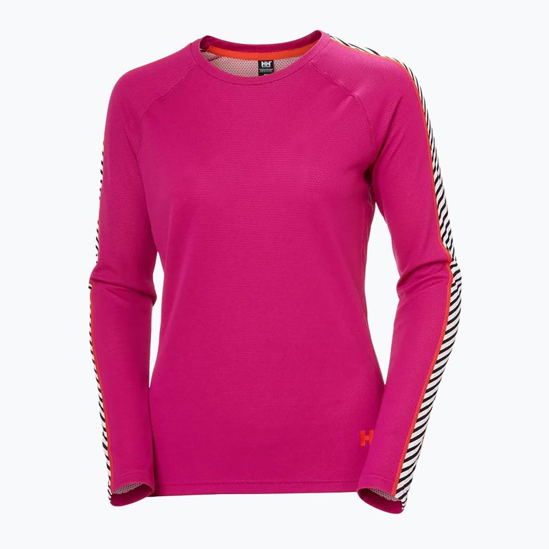 Helly Hansen Lifa Active Stripe Crew magenta 2.0 women's thermal longsleeve 4