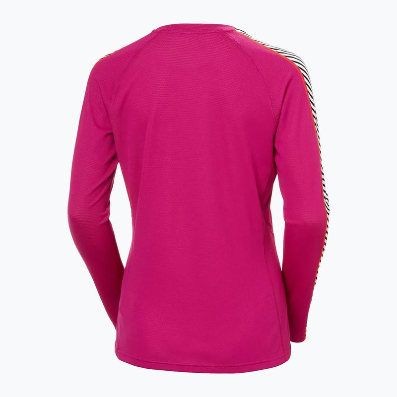 Women's thermal base layer Helly Hansen Lifa Active Stripe Crew magenta 2.0 5